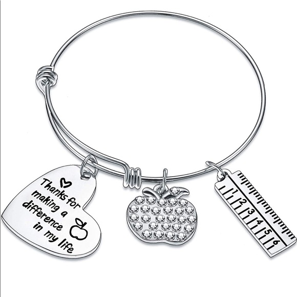 🌾HP🌾 Thanks for making a difference in my life Teacher Infinity Bangle - Picture 4 of 5